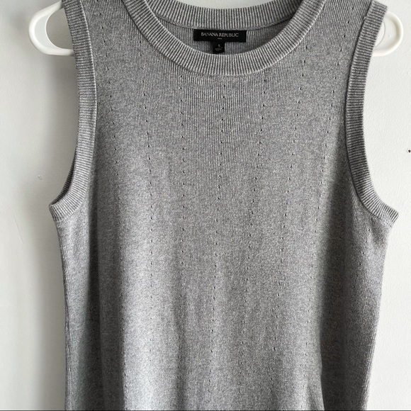 BANANA REPUBLIC Knit Vest Gray - Picture 3 of 4